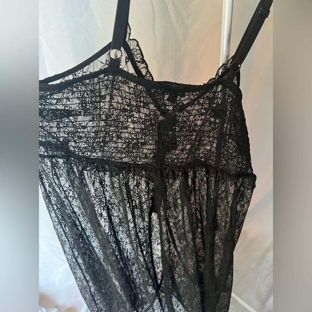WORN ONCE Black Lace Sheer Dress - Picture 6 of 14